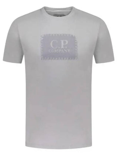 30/1 Jersey Label Style Logo Short Sleeve T-Shirt Grey - CP COMPANY - BALAAN 2