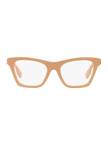 Eyewear Alo Square Horn-rimmed Glasses Beige - BURBERRY - BALAAN 1