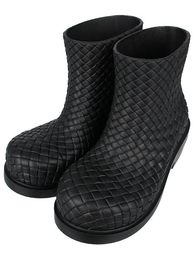 Fireman Rubber Rain Boots Black - BOTTEGA VENETA - BALAAN 2