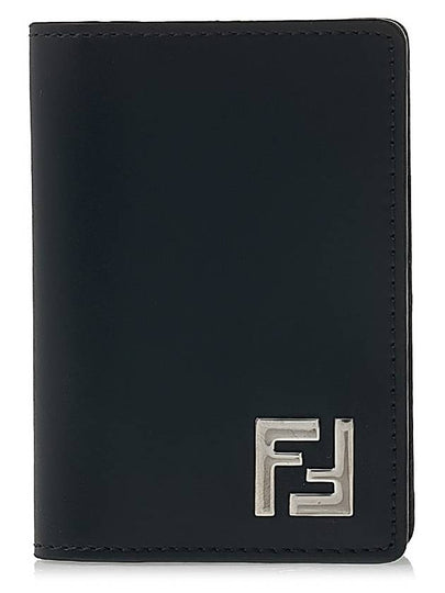 FF Square Leather Card Wallet Black - FENDI - BALAAN 2