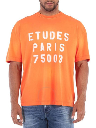 Etudes Stencil Orange Spirit Organic Cotton T-Shirt, Size X-Small - ETUDES - BALAAN 1