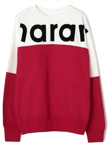 Howley Logo Crew Neck Sweatshirt Red - ISABEL MARANT - BALAAN 1