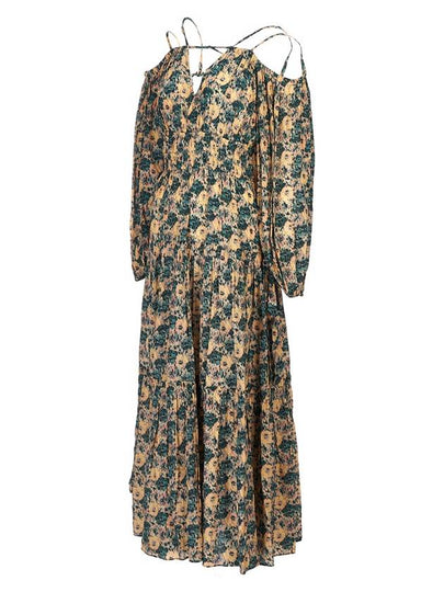 Women's long dress SP220119 BEG - ULLA JOHNSON - BALAAN 2