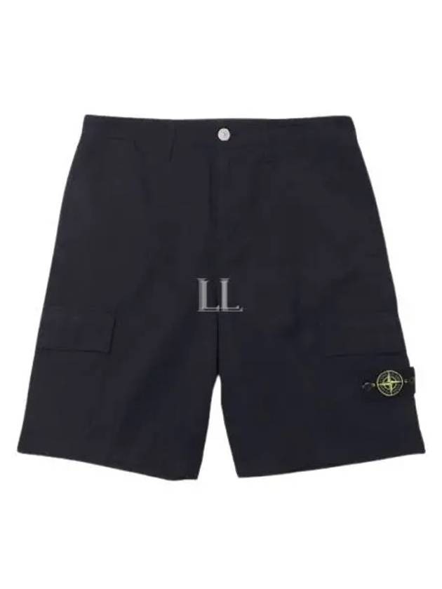 Bermuda Wide Leg Shorts Navy - STONE ISLAND - BALAAN 2