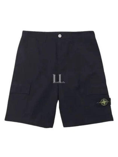 Bermuda Wide Leg Shorts Navy - STONE ISLAND - BALAAN 2