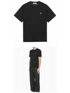 Logo Patch Cotton Short Sleeve T-Shirt Black - STONE ISLAND - BALAAN 5