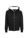 Men's Classic Bunny 2 Zip Up Hoodie Black White - MOOSE KNUCKLES - BALAAN 1