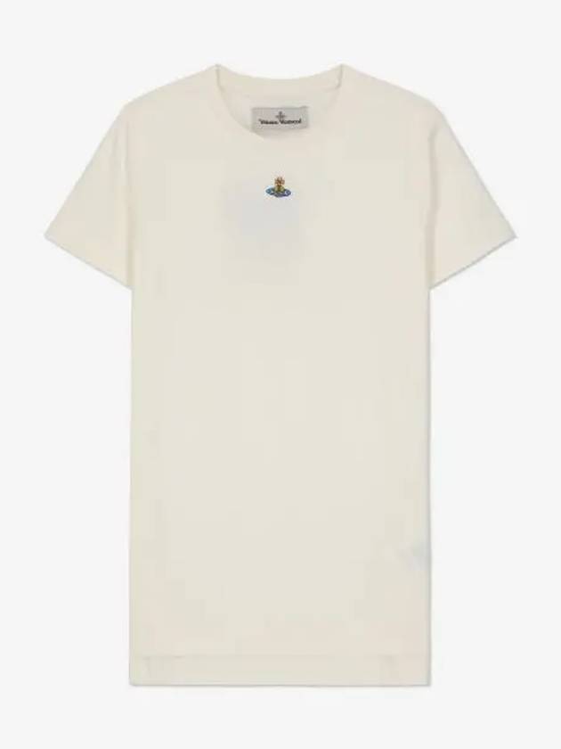 Embroided ORB Peru Short Sleeve T-Shirt White - VIVIENNE WESTWOOD - BALAAN 2