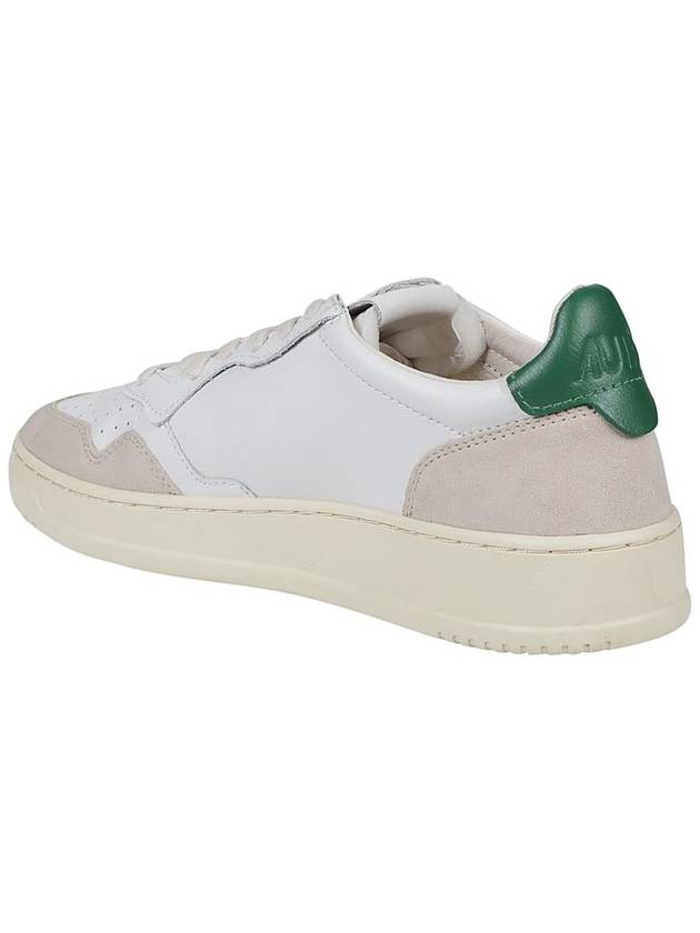 Men's Medalist Leather Low Top Sneakers Green Tab - AUTRY - BALAAN 4