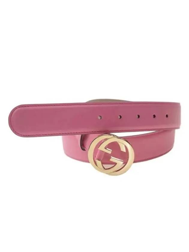 Women s Pink Interlocking GG Metal Buckle Moon Caprede Belt 546386 AP00G 5528 - GUCCI - BALAAN 7