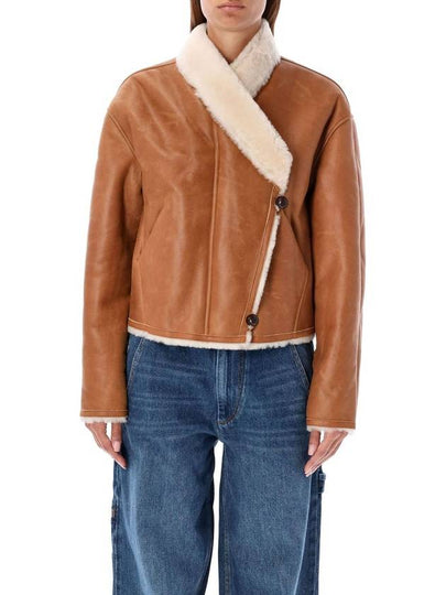 Eriana Reversible Suede Lambskin Leather Single Coat Cinnamon - ISABEL MARANT - BALAAN 2