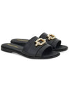 Priscilla PRISCILLA 10 slide sandals black 0763941 - SALVATORE FERRAGAMO - BALAAN 1