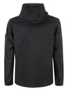 Supima Cotton Twill Stretch-TC Over Hooded Jacket Black - STONE ISLAND - BALAAN 3