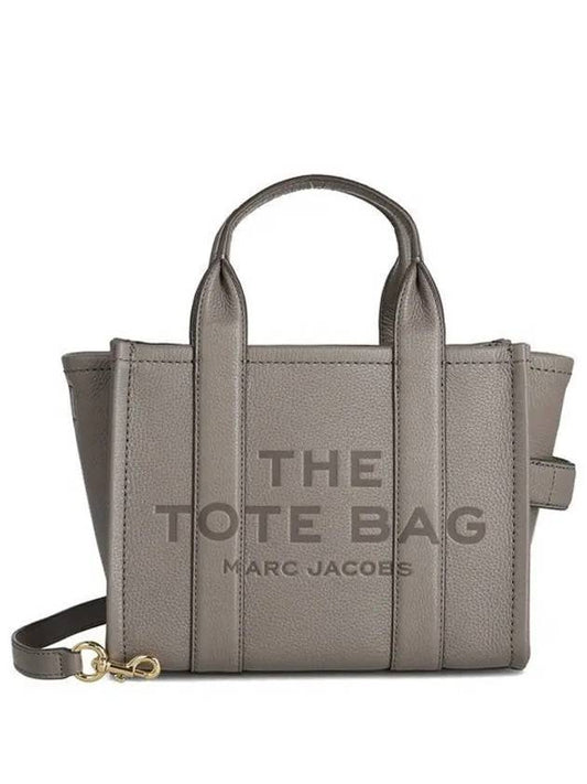 Logo Leather Tote Bag Gray - MARC JACOBS - BALAAN 2