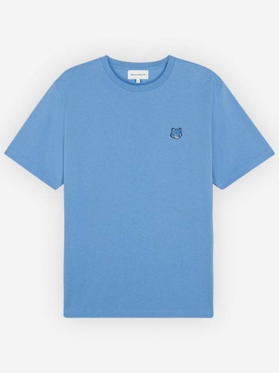 Bold Fox Head Patch Comfort Short Sleeve T-Shirt Blue - MAISON KITSUNE - BALAAN 2