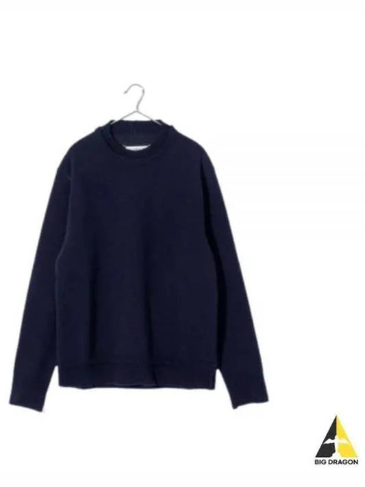 Back Stitch Elbow Patch Knit Top Navy - MAISON MARGIELA - BALAAN 2