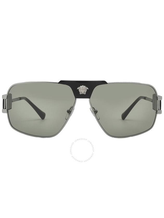 Versace Green Navigator Men's Sunglasses VE2251 1001/2 63 - VERSACE - BALAAN 1