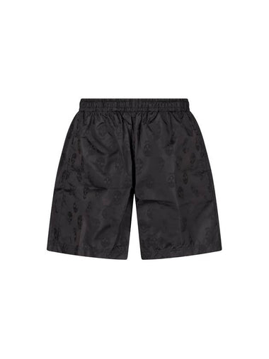 SWIMMING SHORTS PRINTED WITH SKULL - ALEXANDER MCQUEEN - BALAAN 1