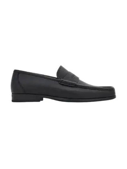 Moccasin Signature Calfskin Loafers Black - SALVATORE FERRAGAMO - BALAAN 2