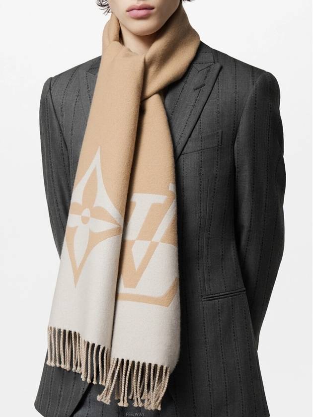 Men's Graphic Dual Scarf Black - LOUIS VUITTON - BALAAN 3