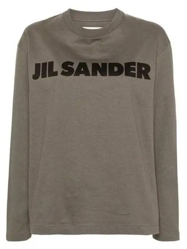 Logo Long Sleeve T-Shirt Green - JIL SANDER - BALAAN 2