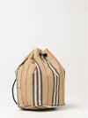 Icon Stripe Econyl Drawcord Bucket Bag Archive Beige - BURBERRY - BALAAN 3