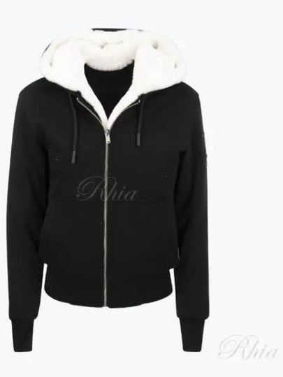 Classic Bunny 3 White Lining Zip Up Hoodie Black - MOOSE KNUCKLES - BALAAN 2