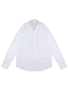 Heart Logo Tonal Cotton Poplin Long Sleeve Shirt White - AMI - BALAAN 2