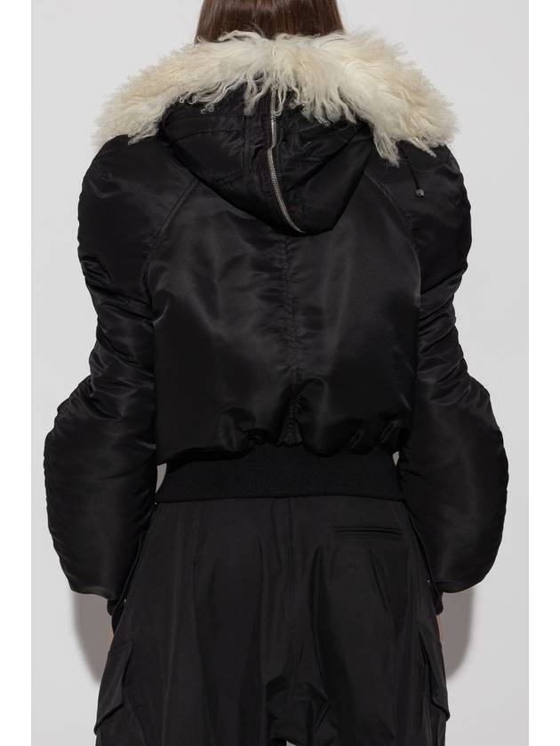 Alexander McQueen Jacket Type Bomber, Women's, Black - ALEXANDER MCQUEEN - BALAAN 4