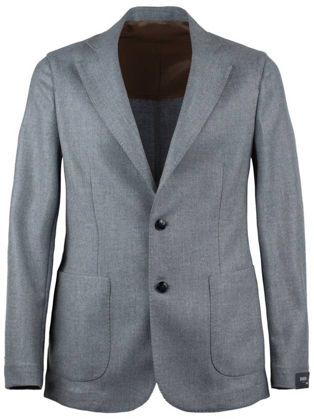 Barba Powder Blue Jacket In Wool Cashmere Blend - BARBA - BALAAN 1