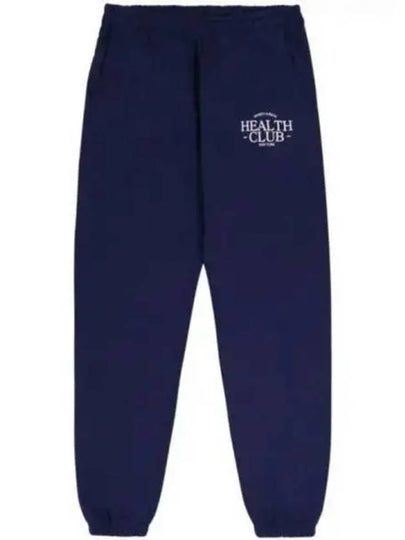 Health Club Print Cotton Track Pants Navy - SPORTY & RICH - BALAAN 2