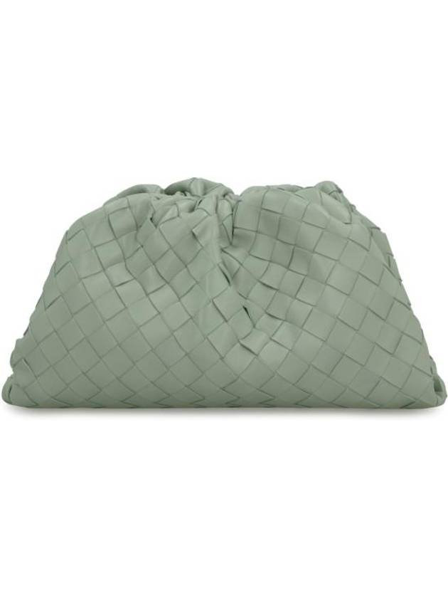 Intrecciato Small Leather Pouch Bag Mint - BOTTEGA VENETA - BALAAN 5