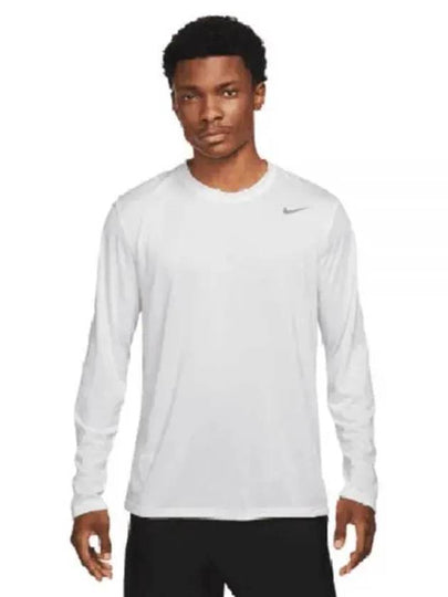 Men's Team Legend Dri Fit Long Sleeve T-Shirt White - NIKE - BALAAN 2