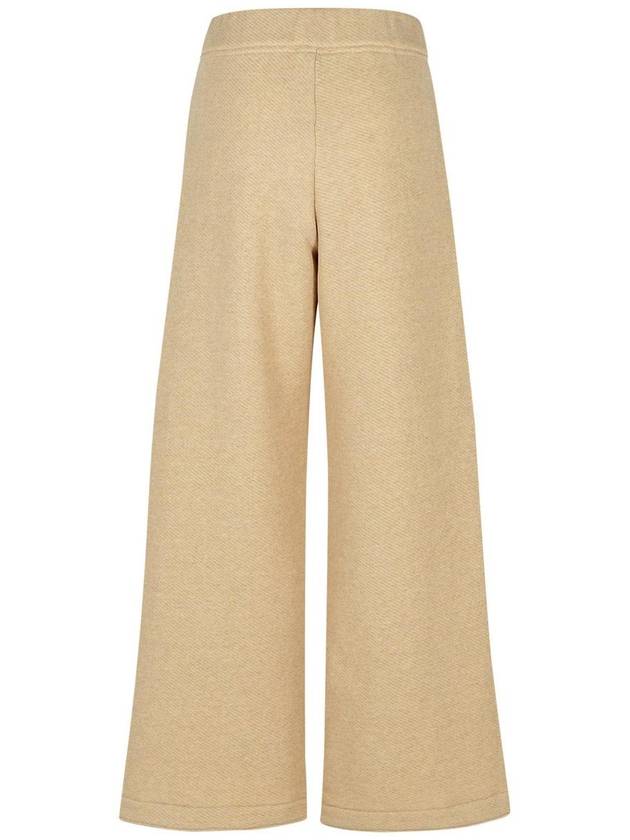 Max Mara 'Jogger' Beige Cotton Blend Pants - MAX MARA - BALAAN 3