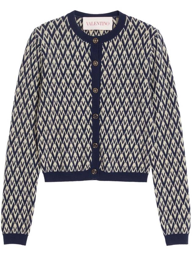 Valentino Garavani Sweaters Blue - VALENTINO - BALAAN 1