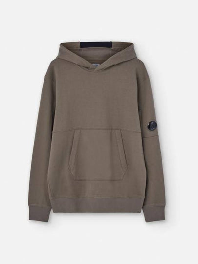 Diagonal Raised Fleece Lens Hoodie Walnut - CP COMPANY - BALAAN 2