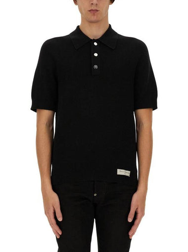 Balmain Merino Wool Polo Shirt - BALMAIN - BALAAN 1