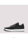 Downtown Triangle Logo Leather Low Top Sneakers Black - PRADA - BALAAN 5