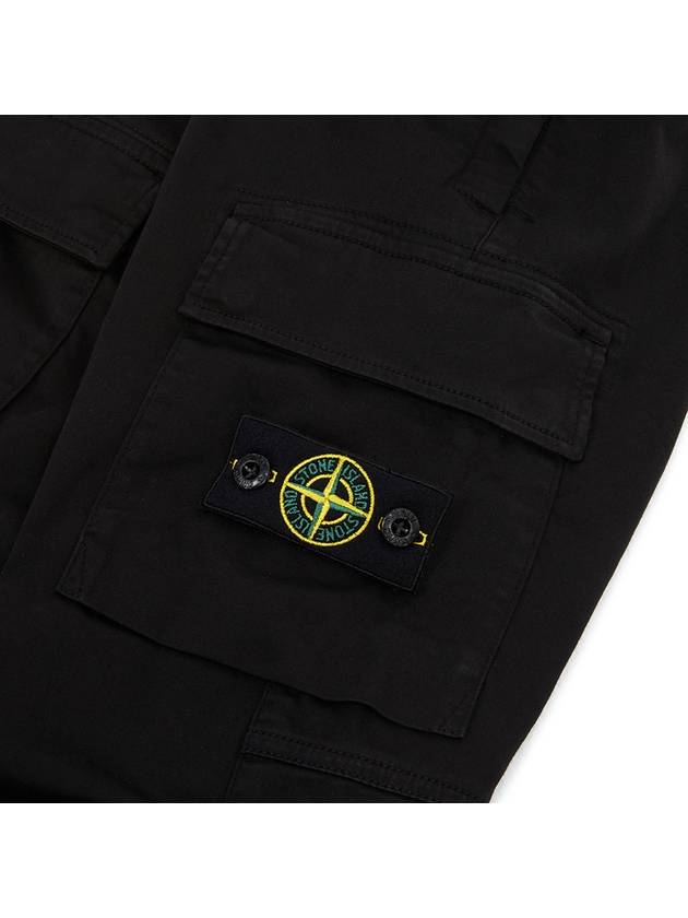 Kids Compass Badge Straight Pants Black - STONE ISLAND - BALAAN 7