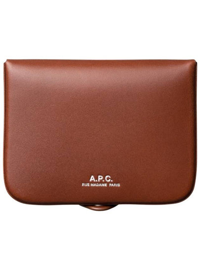 Josh Leather Coin Wallet Hazelnut - A.P.C. - BALAAN 2