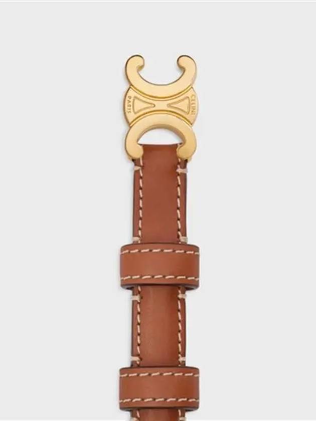 Teen Triomphe Calfskin Belt Tan - CELINE - BALAAN 5