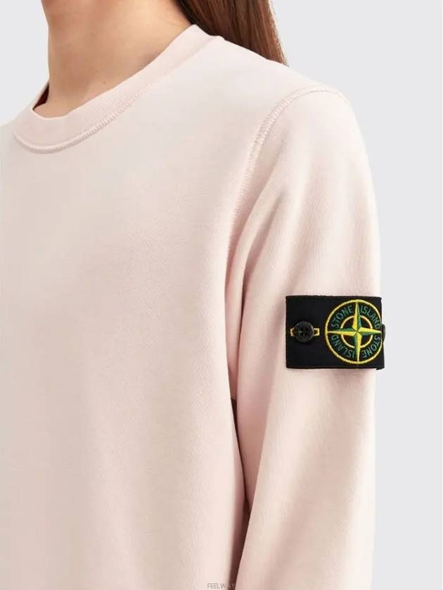 Stone Island Compass Waffen Sleeve Garment Dyed Sweatshirt Sweatshirt Pink - STONE ISLAND - BALAAN 5