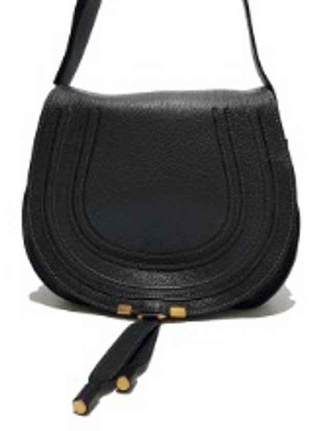 Women s 3S0905 Black Leather Marci Medium Cross Bag - CHLOE - BALAAN 1