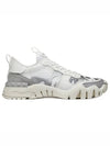 Camouflage Rockrunner Plus Low Top Sneakers White - VALENTINO - BALAAN.