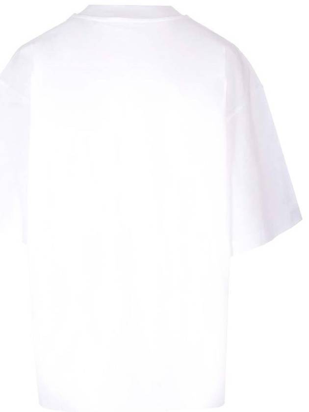 Logo Print Cotton Short Sleeve T-Shirt White - MARNI - BALAAN 3