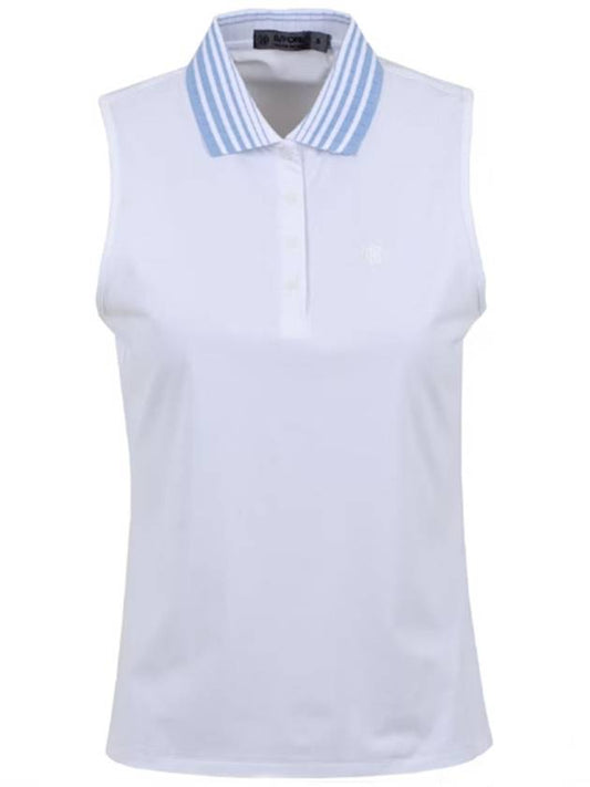 Pleated Polo Sleeveless White - G/FORE - BALAAN 1