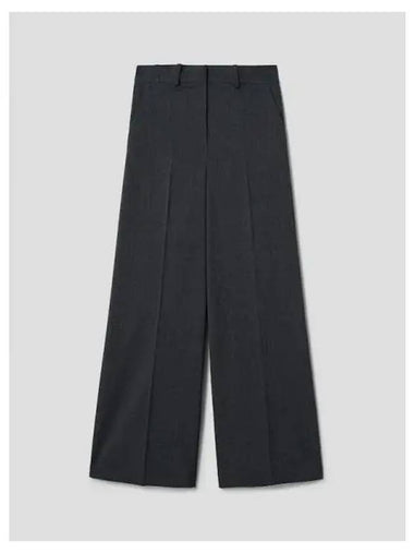 Women s Texture High Waist Wide Pants Trousers Charcoal Melange Domestic Product GM0023121268068 - THEORY - BALAAN 1