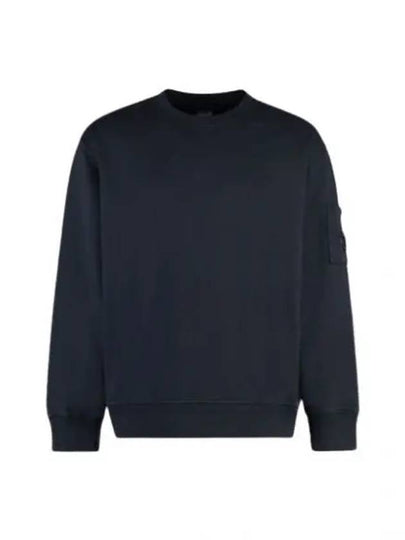 Cotton Diagonal Fleece Lens Sweatshirt Navy - CP COMPANY - BALAAN 2