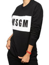 Women s Box Logo Sweatshirt Black 2000MDM523 - MSGM - BALAAN 5