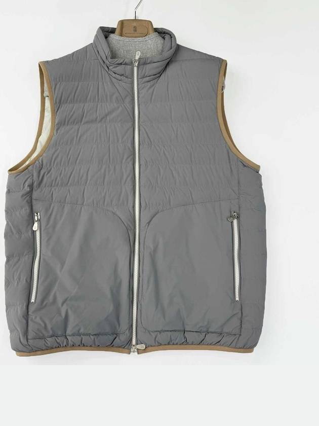 Lightweight down vest gray - BRUNELLO CUCINELLI - BALAAN 1